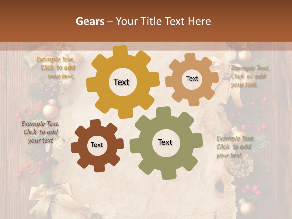 Holiday Decorative Year PowerPoint Template