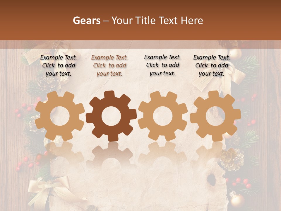 Holiday Decorative Year PowerPoint Template