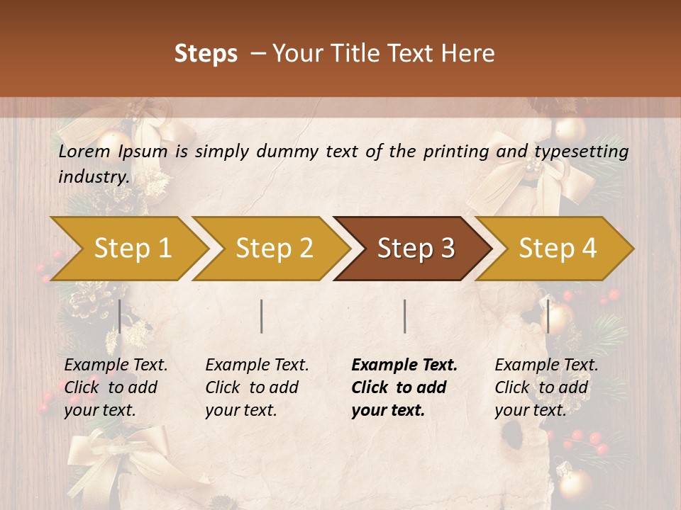 Holiday Decorative Year PowerPoint Template