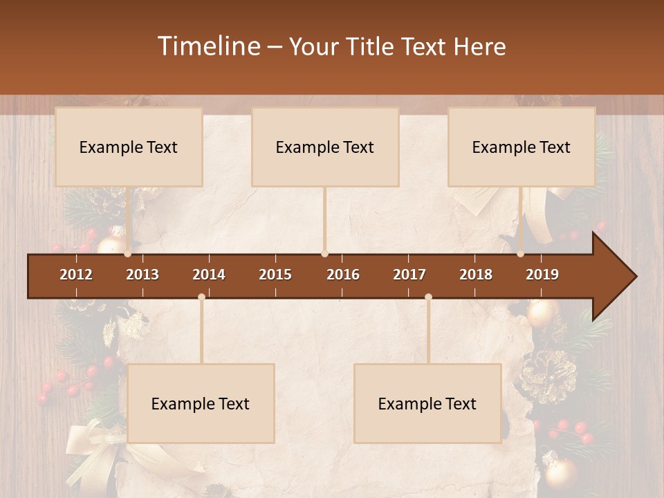 Holiday Decorative Year PowerPoint Template