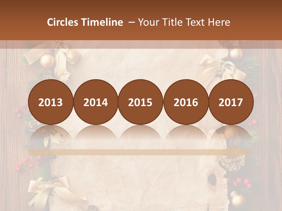 Holiday Decorative Year PowerPoint Template