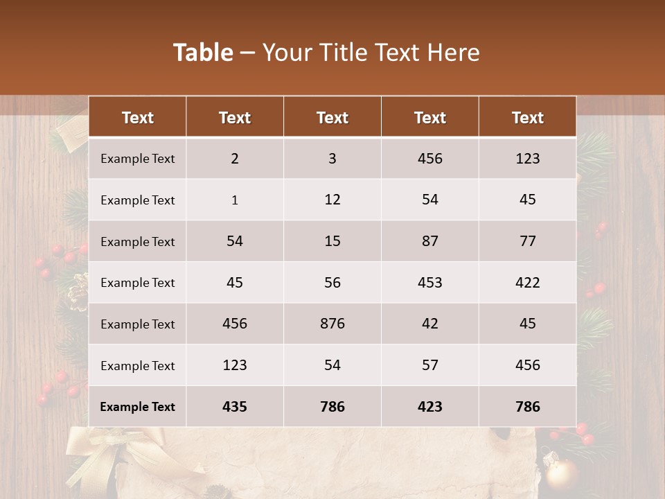 Holiday Decorative Year PowerPoint Template