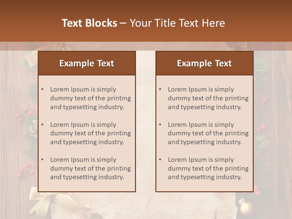Holiday Decorative Year PowerPoint Template
