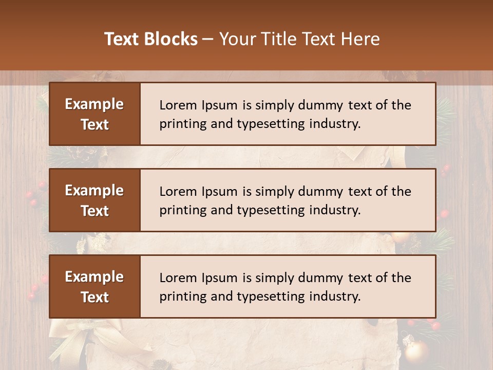 Holiday Decorative Year PowerPoint Template
