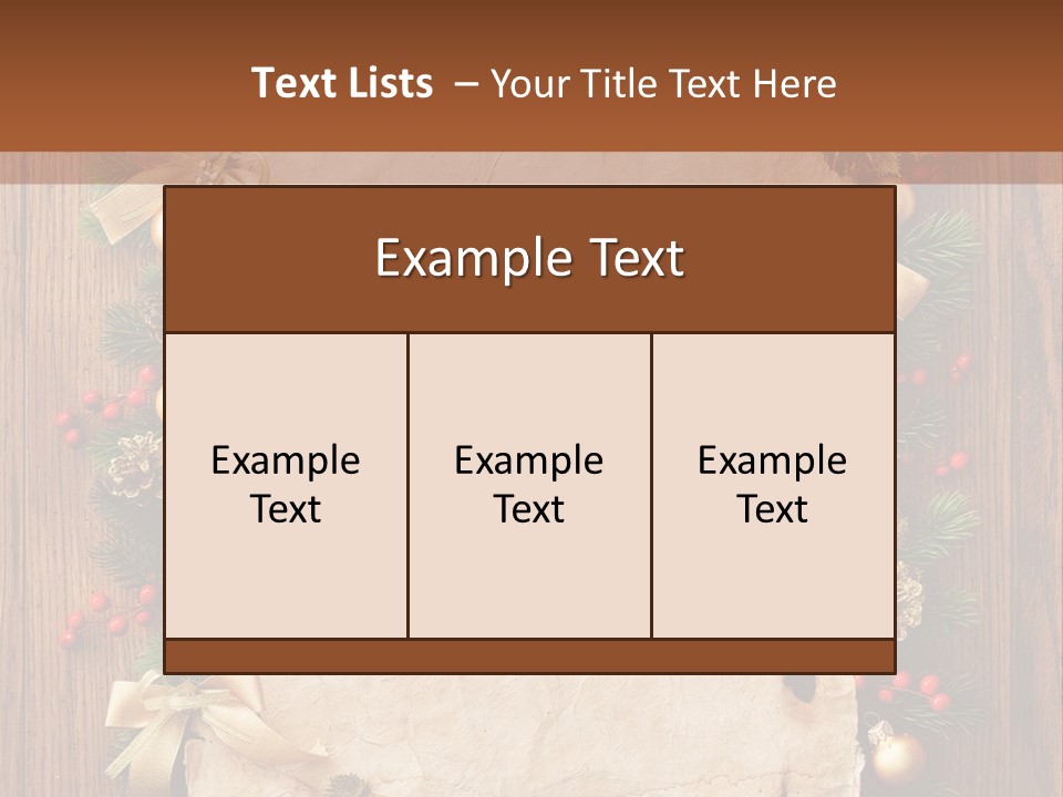 Holiday Decorative Year PowerPoint Template
