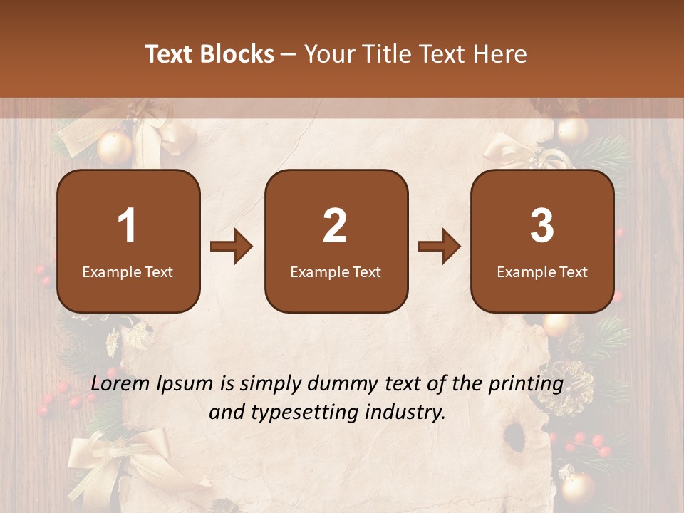 Holiday Decorative Year PowerPoint Template