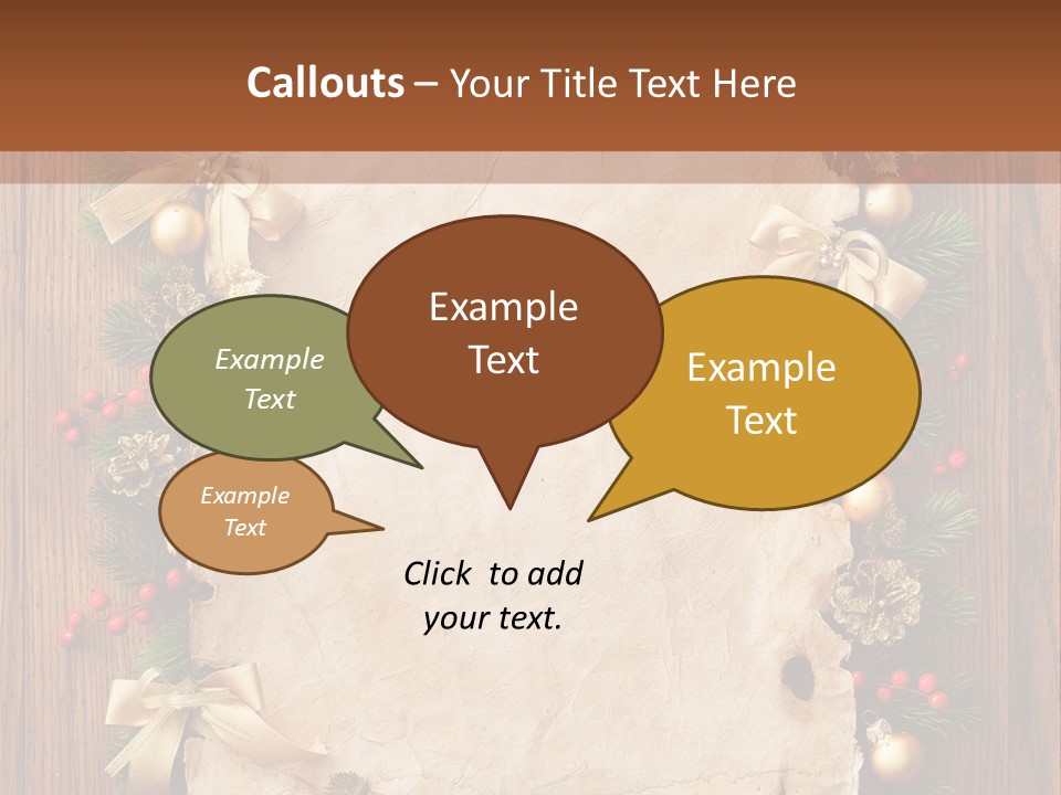 Holiday Decorative Year PowerPoint Template