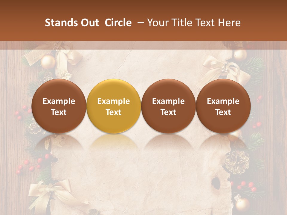 Holiday Decorative Year PowerPoint Template