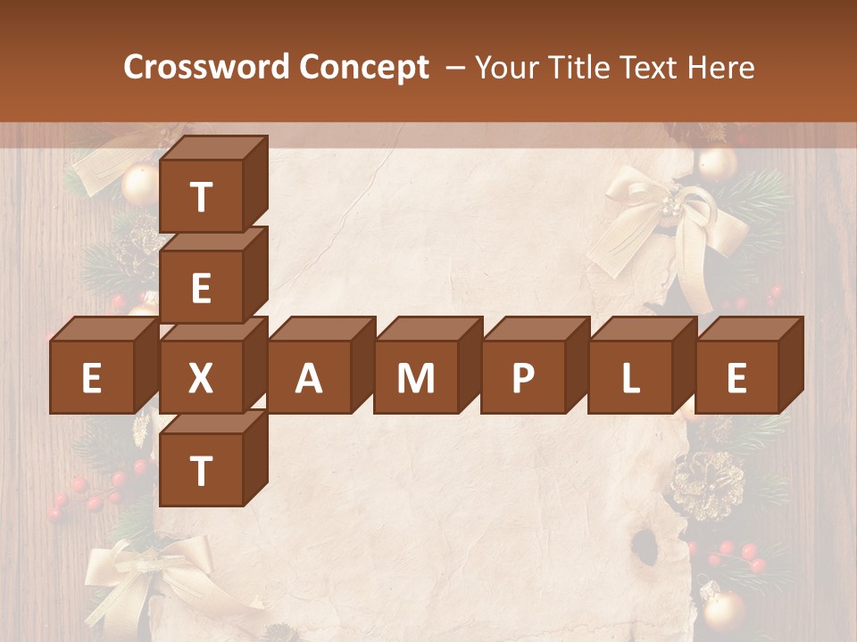 Holiday Decorative Year PowerPoint Template