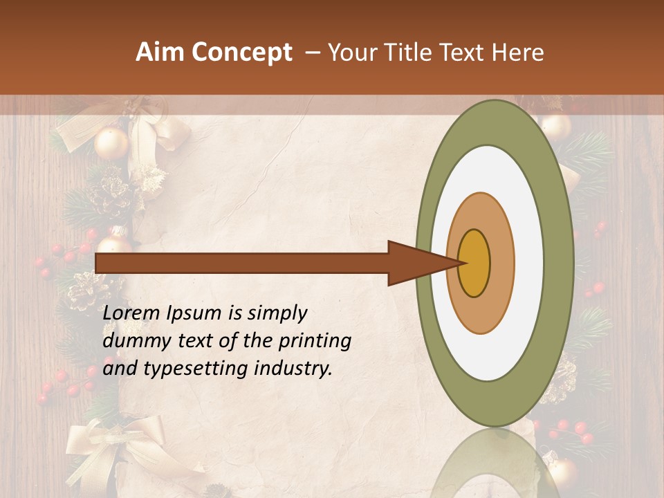 Holiday Decorative Year PowerPoint Template