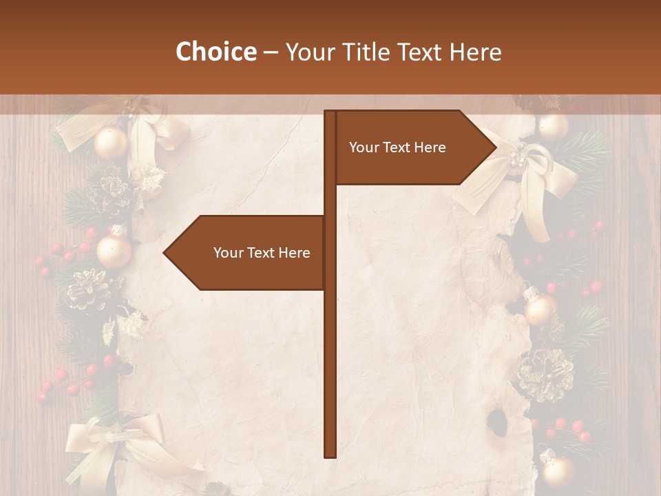 Holiday Decorative Year PowerPoint Template
