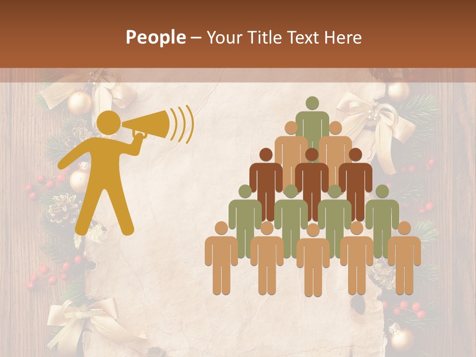 Holiday Decorative Year PowerPoint Template