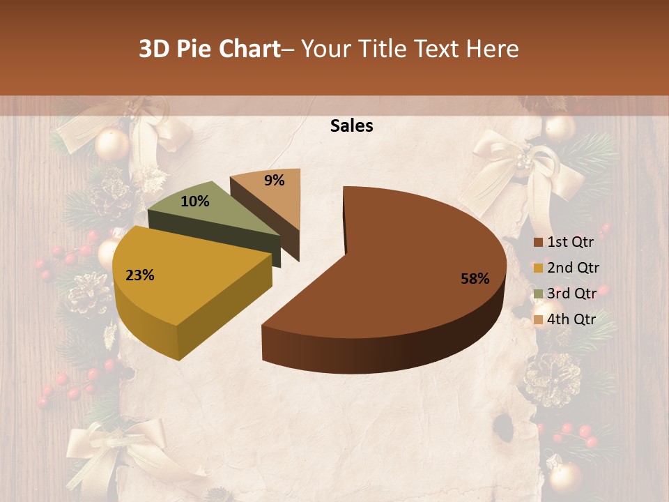Holiday Decorative Year PowerPoint Template