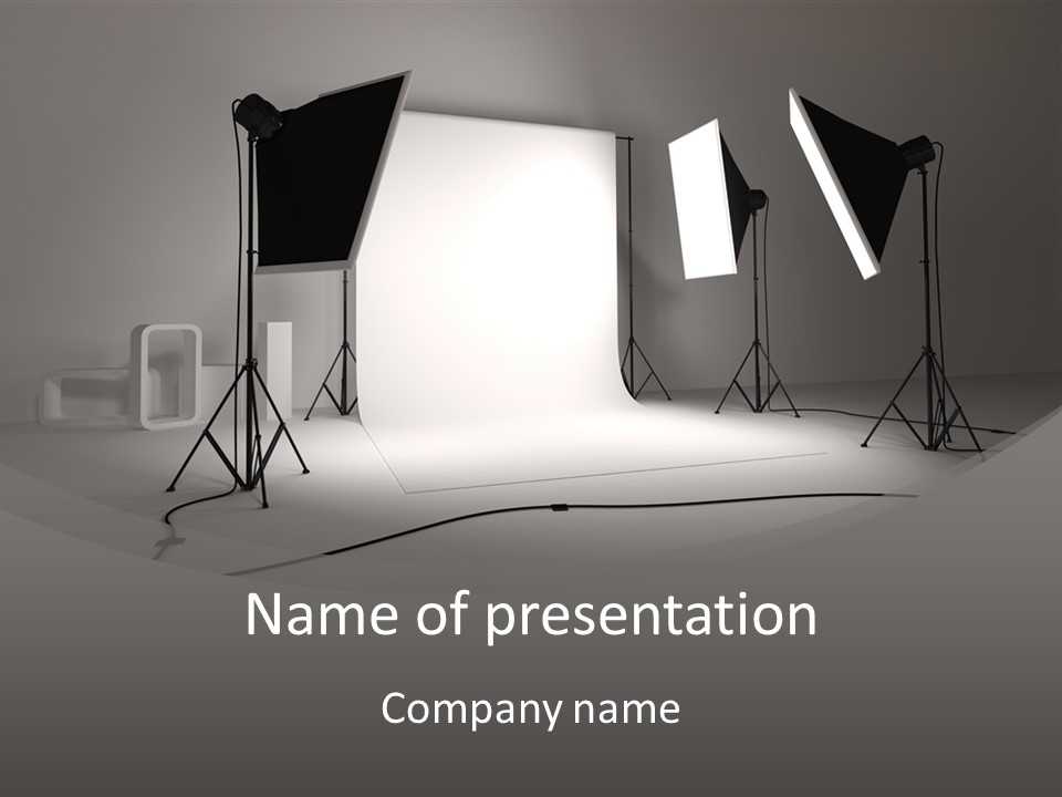 Light Photographer Background PowerPoint Template