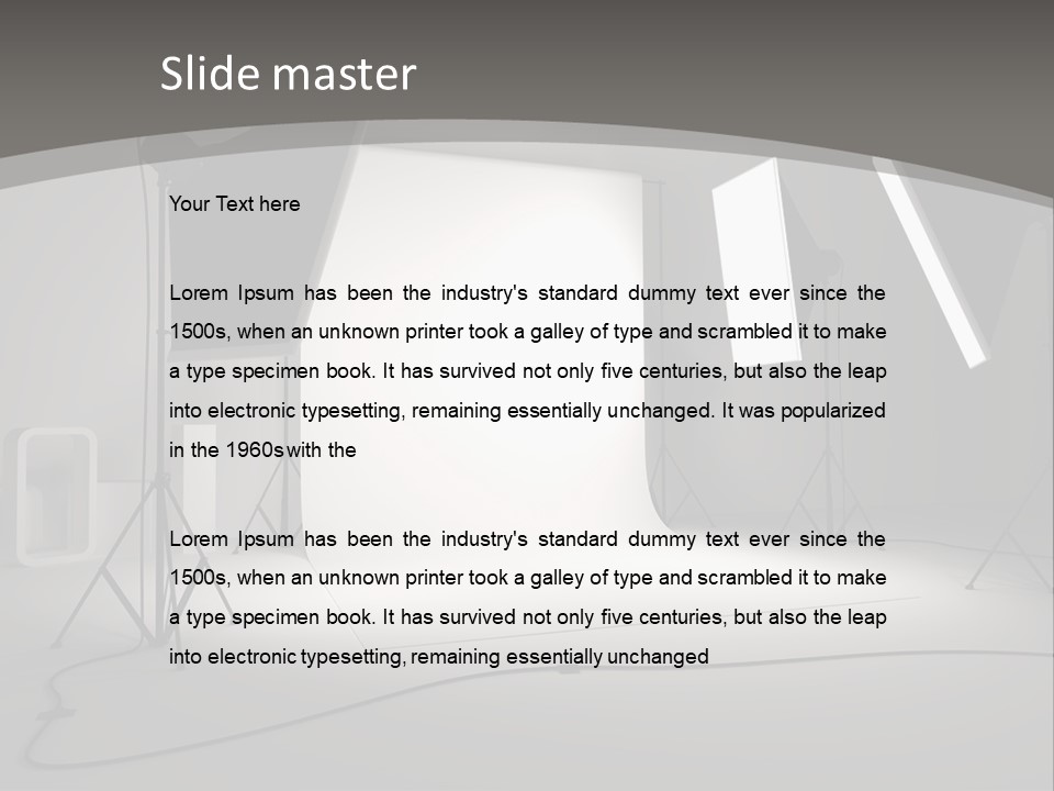 Light Photographer Background PowerPoint Template