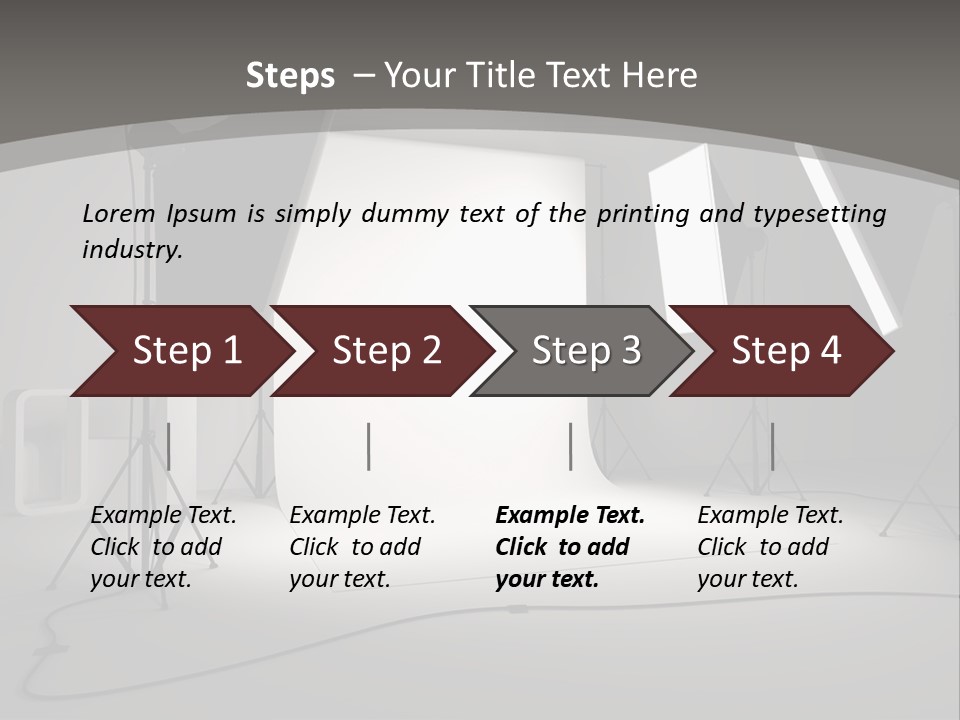 Light Photographer Background PowerPoint Template