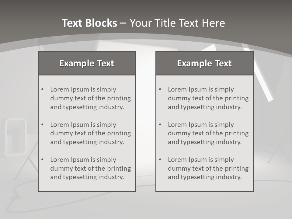 Light Photographer Background PowerPoint Template