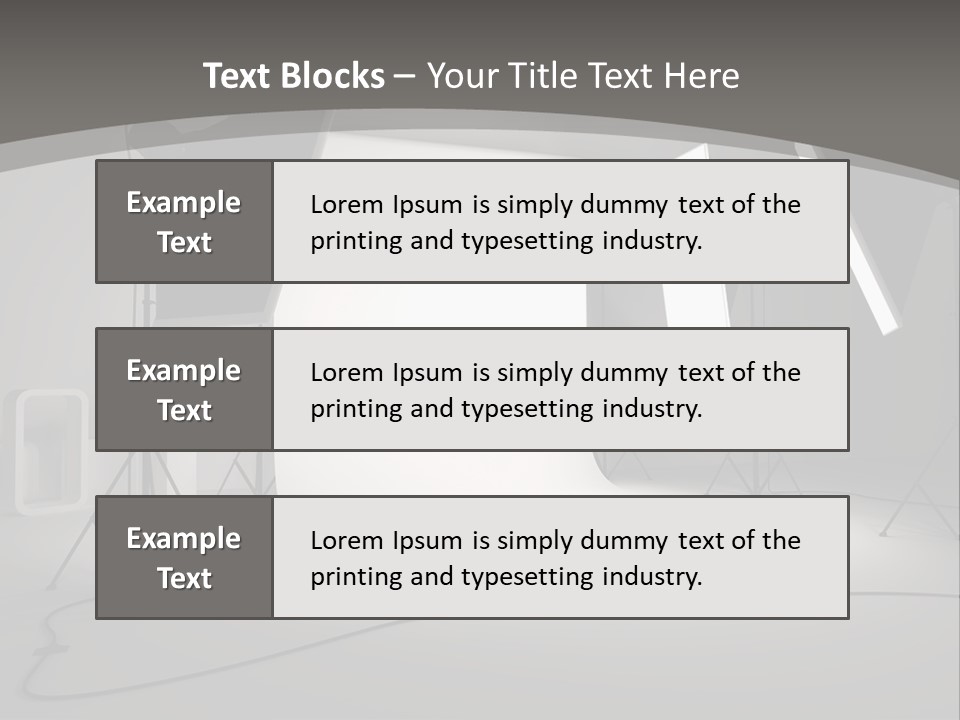 Light Photographer Background PowerPoint Template
