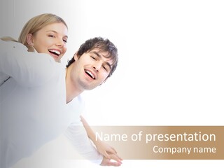 Isolated Dating Party PowerPoint Template