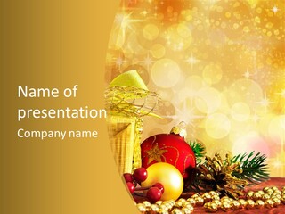 Year Abstract Shiny PowerPoint Template