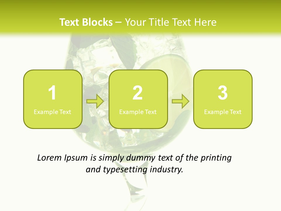 Liqueur Liquor Glacue PowerPoint Template