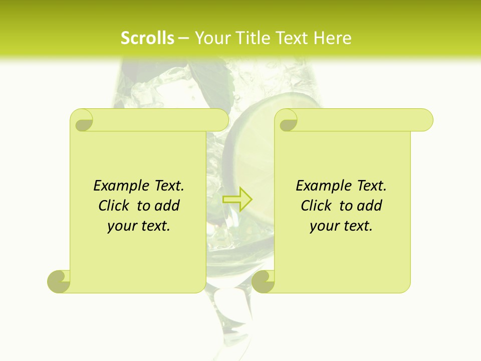 Liqueur Liquor Glacue PowerPoint Template