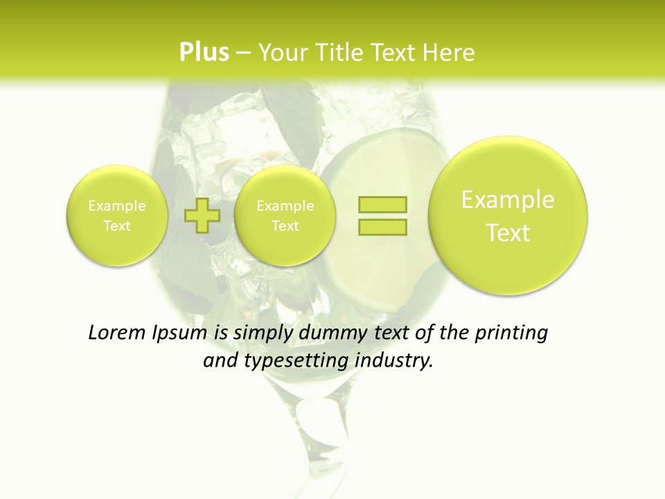 Liqueur Liquor Glacue PowerPoint Template