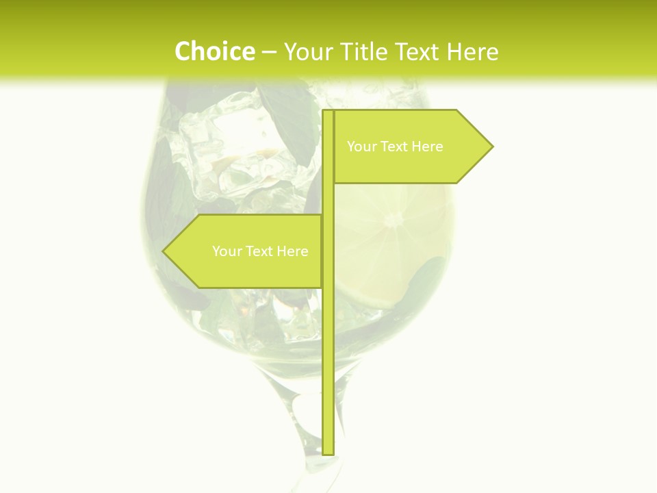 Liqueur Liquor Glacue PowerPoint Template