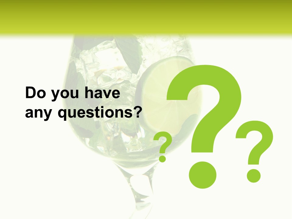 Liqueur Liquor Glacue PowerPoint Template