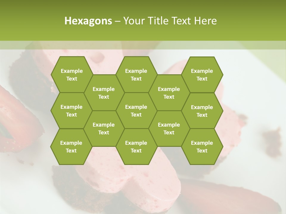 Piece Dessert Plate PowerPoint Template