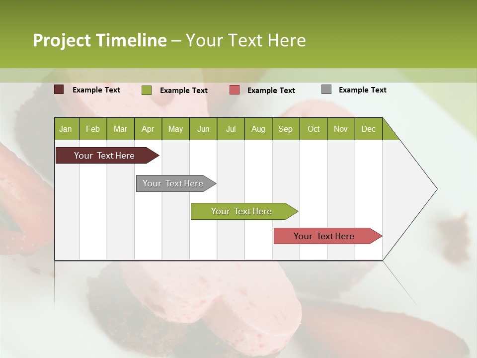 Piece Dessert Plate PowerPoint Template