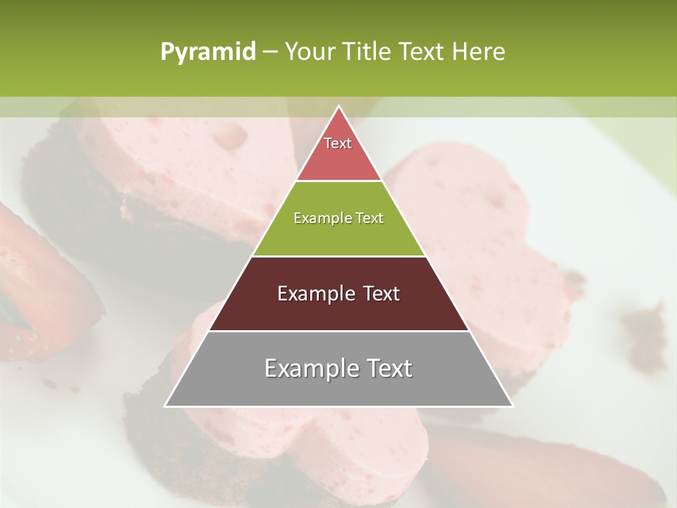 Piece Dessert Plate PowerPoint Template