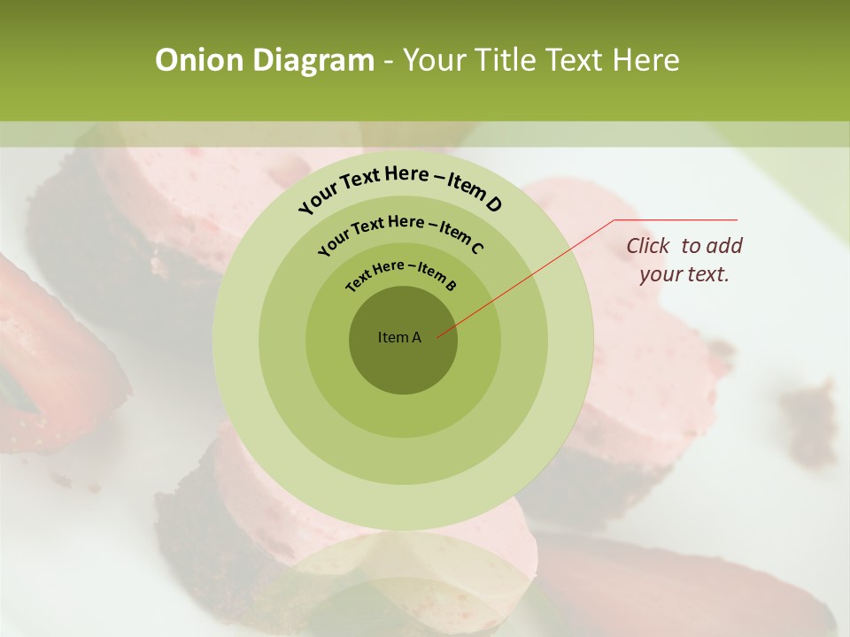 Piece Dessert Plate PowerPoint Template