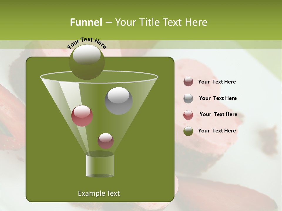 Piece Dessert Plate PowerPoint Template