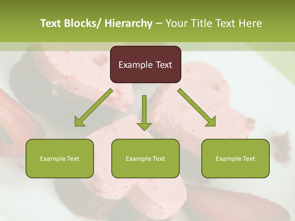 Piece Dessert Plate PowerPoint Template
