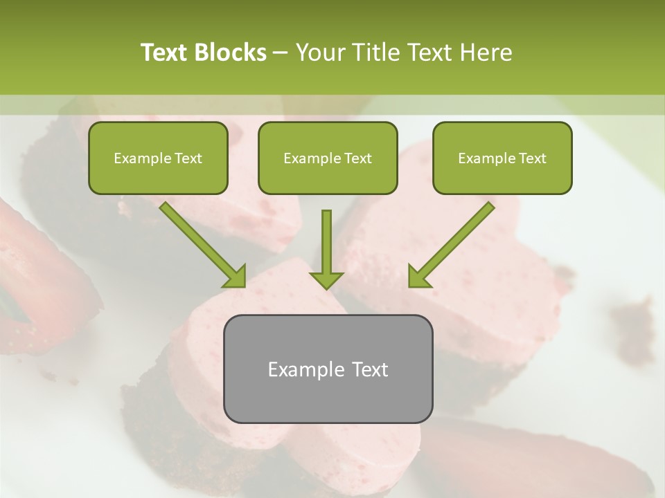 Piece Dessert Plate PowerPoint Template