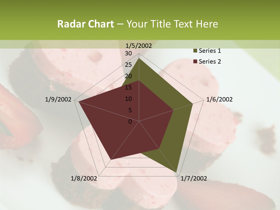 Piece Dessert Plate PowerPoint Template