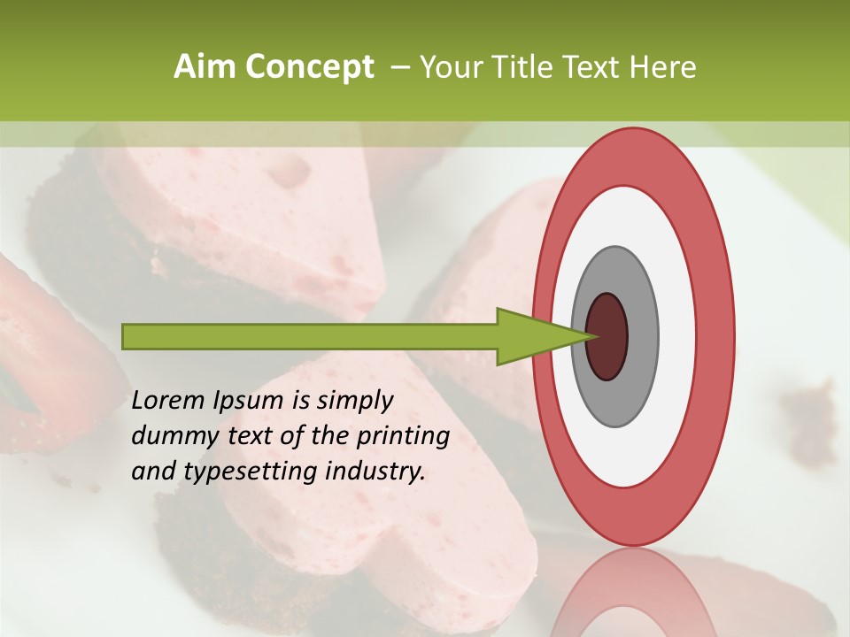 Piece Dessert Plate PowerPoint Template