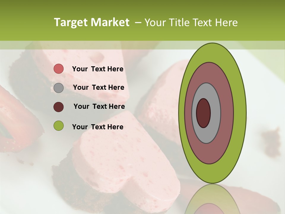 Piece Dessert Plate PowerPoint Template