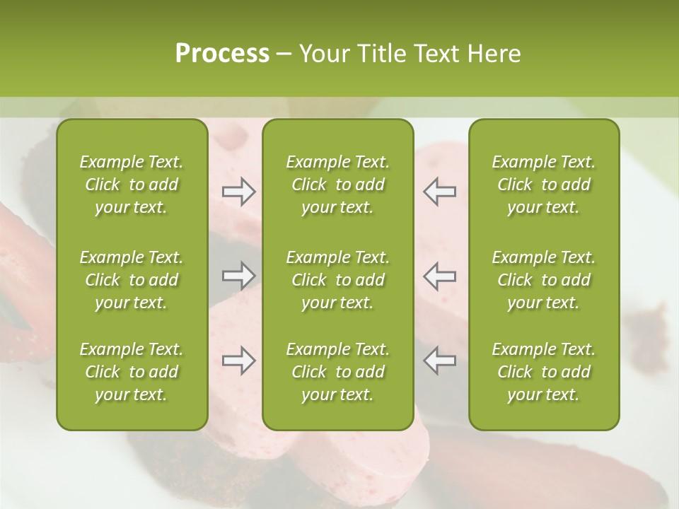 Piece Dessert Plate PowerPoint Template