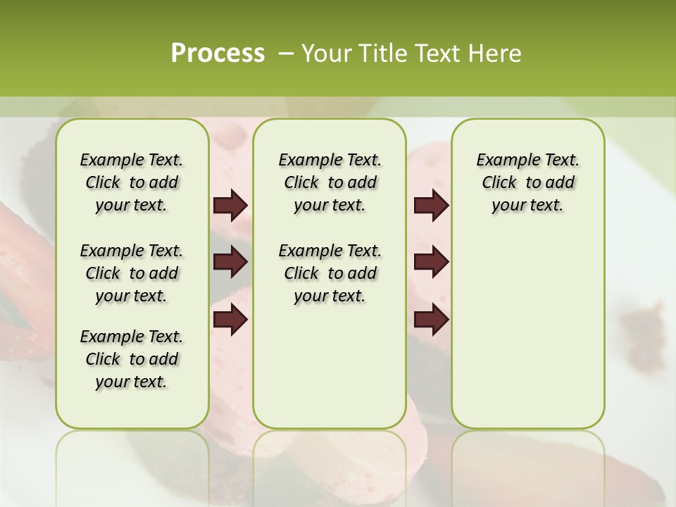 Piece Dessert Plate PowerPoint Template