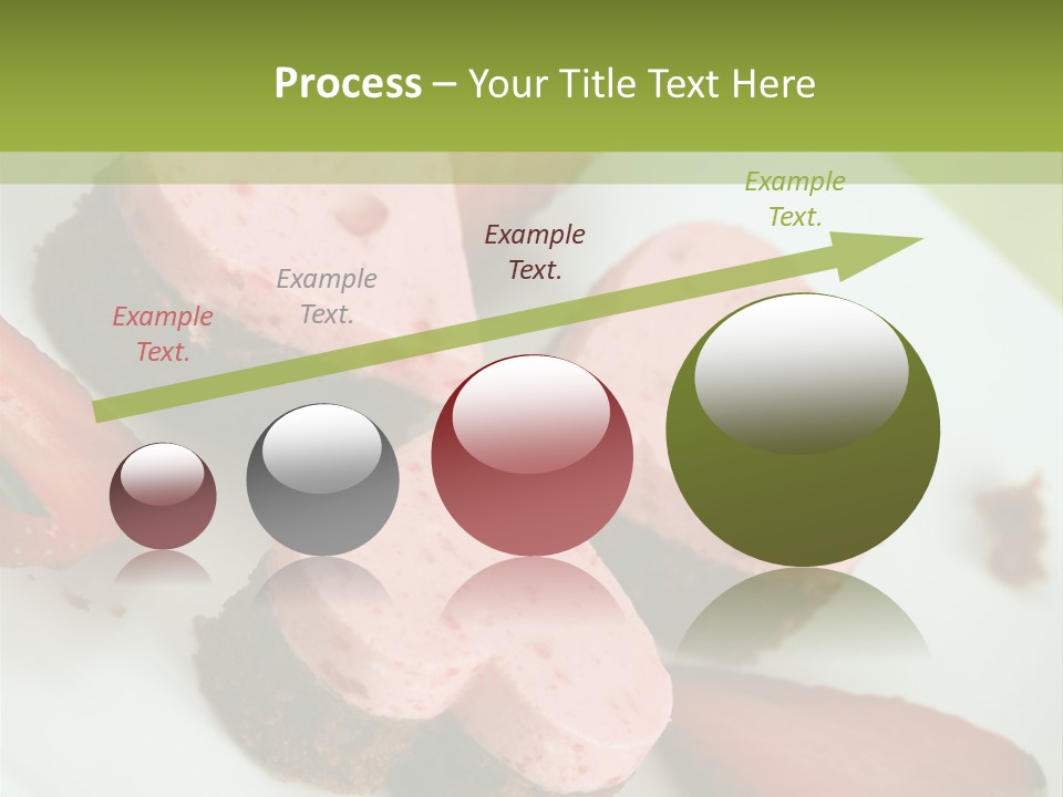 Piece Dessert Plate PowerPoint Template