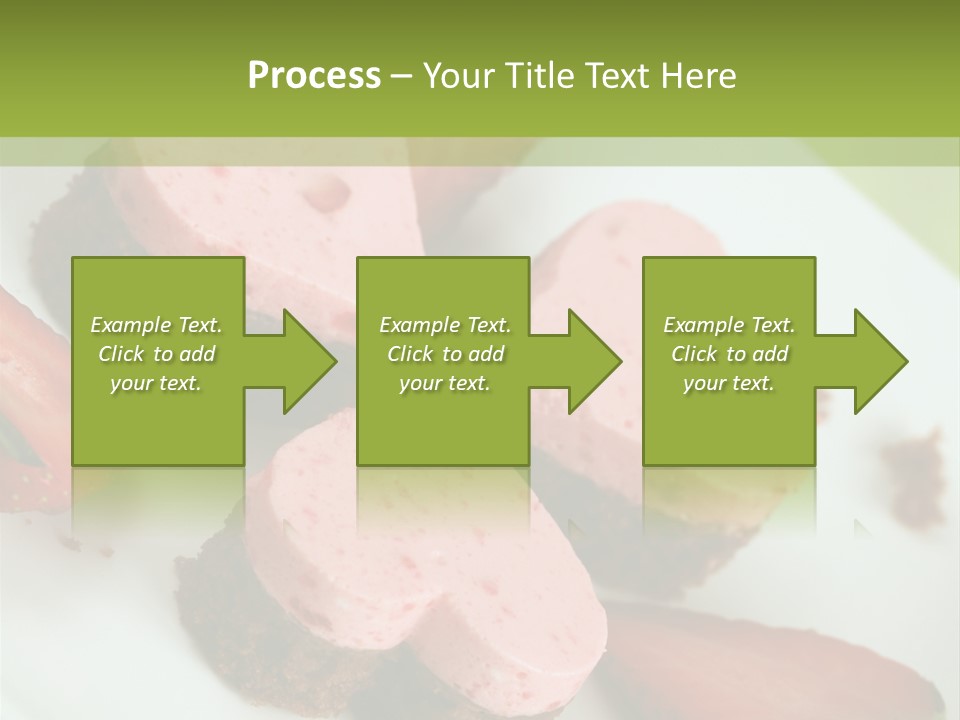 Piece Dessert Plate PowerPoint Template