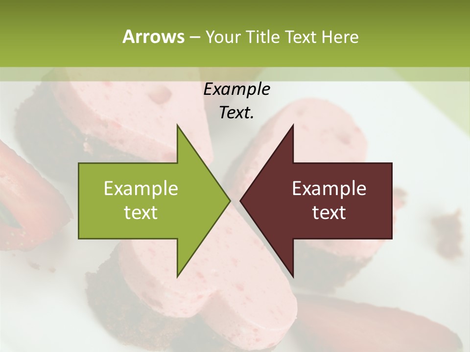 Piece Dessert Plate PowerPoint Template