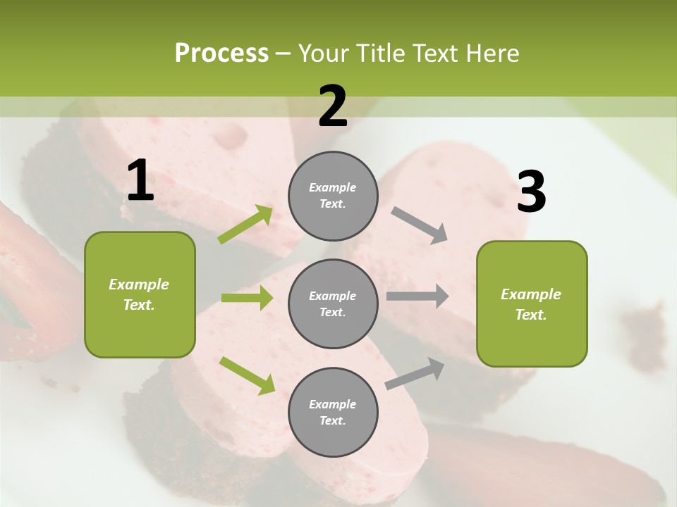 Piece Dessert Plate PowerPoint Template