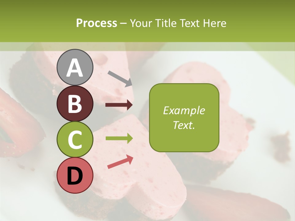 Piece Dessert Plate PowerPoint Template