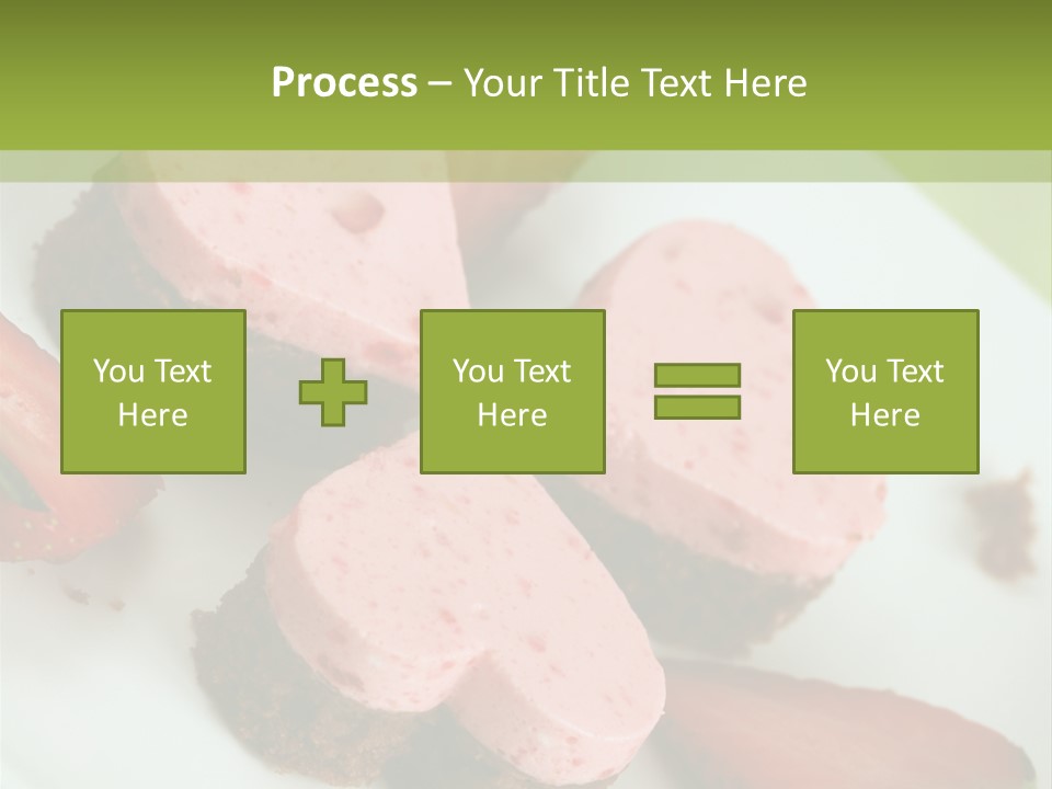Piece Dessert Plate PowerPoint Template