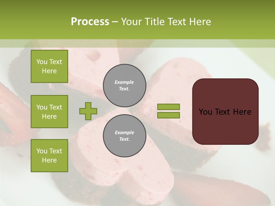 Piece Dessert Plate PowerPoint Template