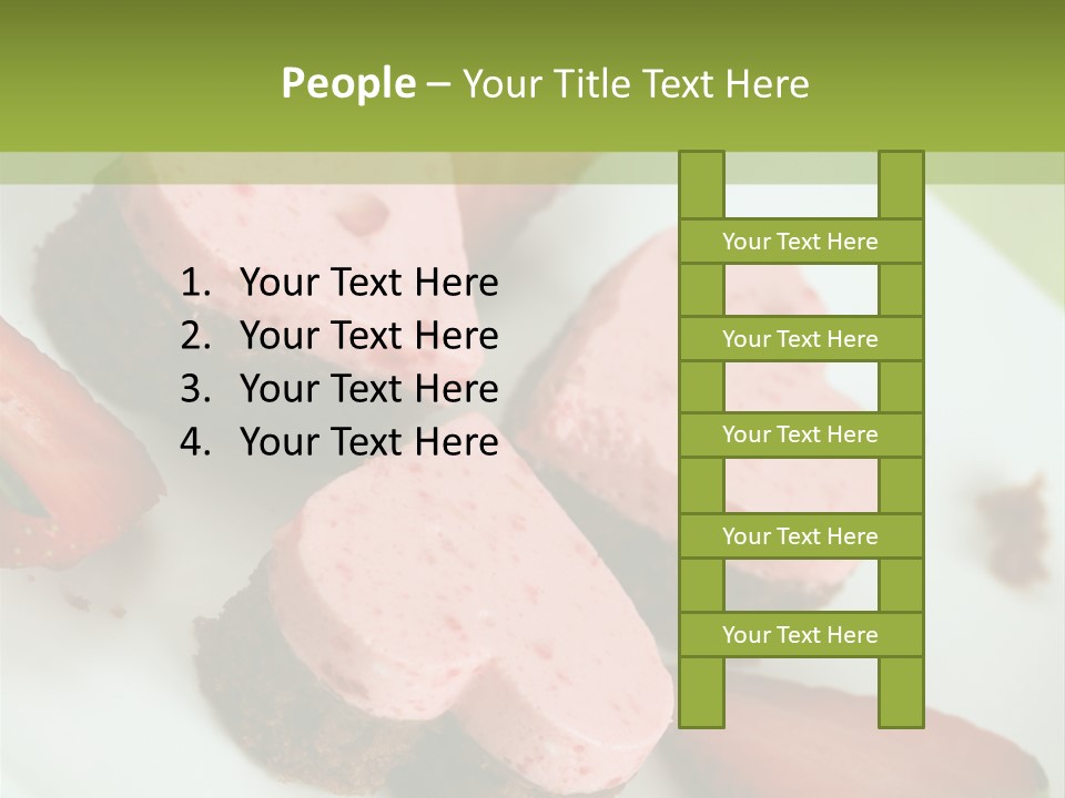 Piece Dessert Plate PowerPoint Template