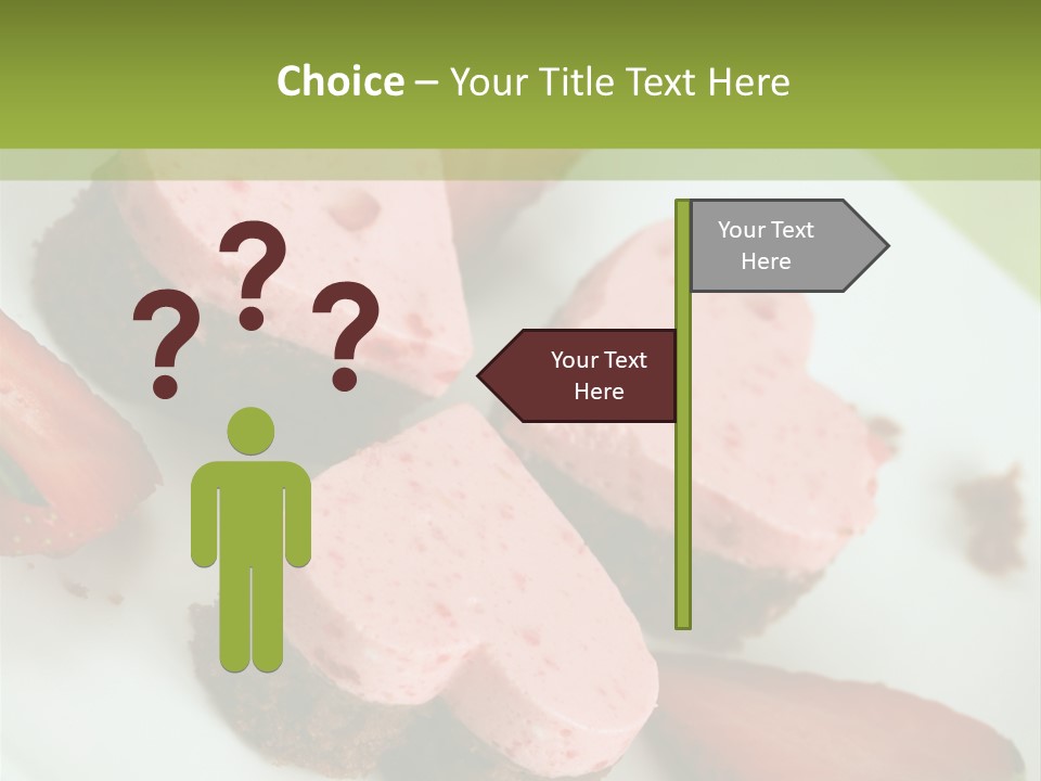 Piece Dessert Plate PowerPoint Template